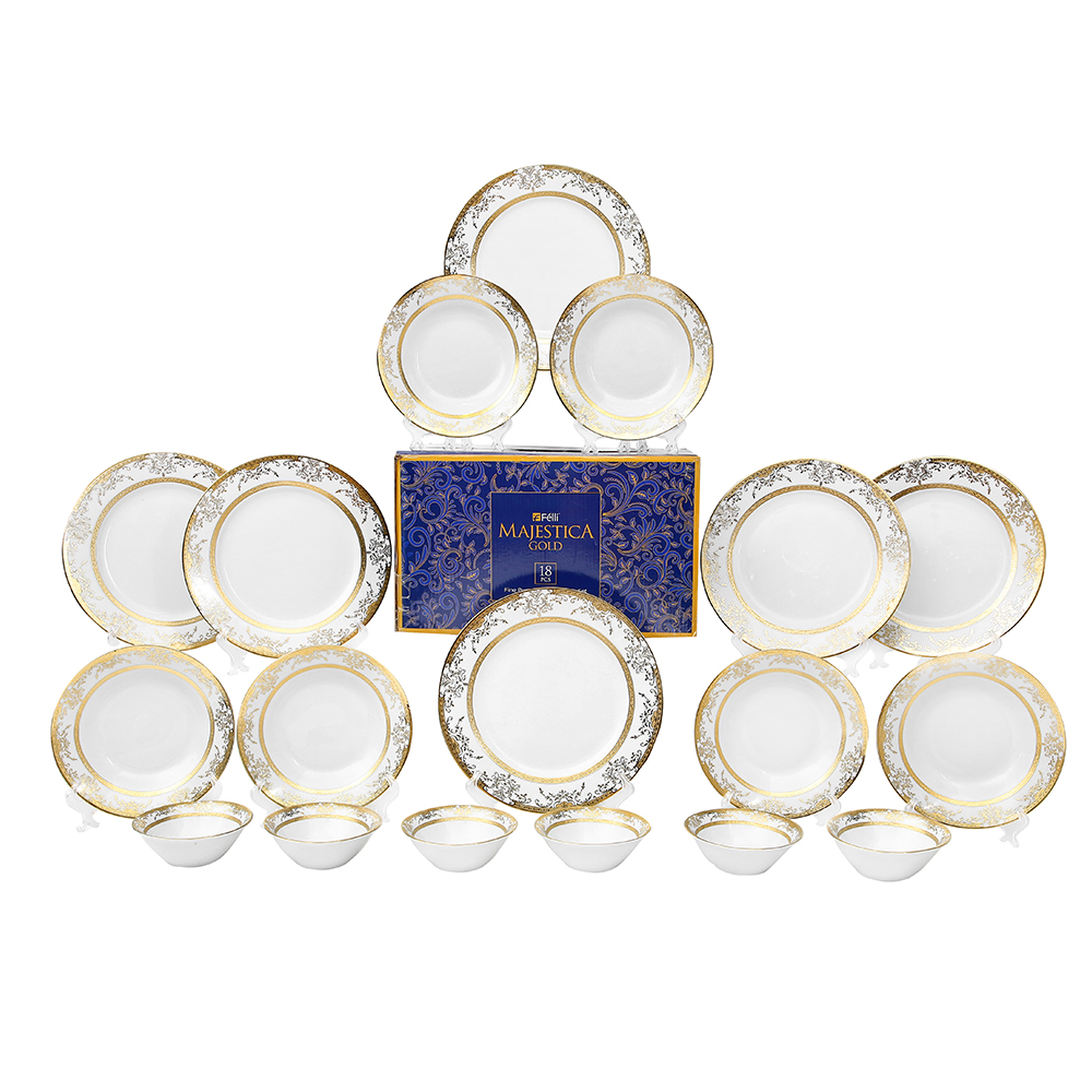 Felli Majestica Gold Dinnerware Set 18pcs