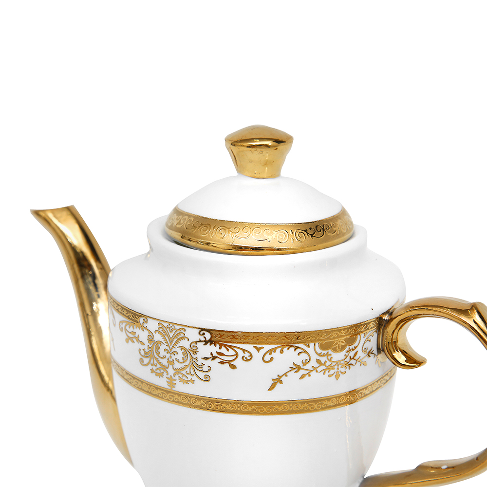 Felli Majestica Gold Teapot and Cup & Saucer Set 13pcs