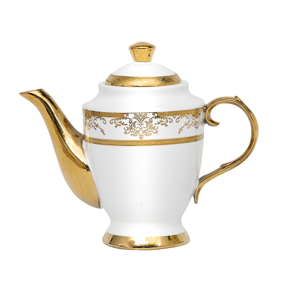 Felli Majestica Gold Teapot and Cup & Saucer Set 13pcs