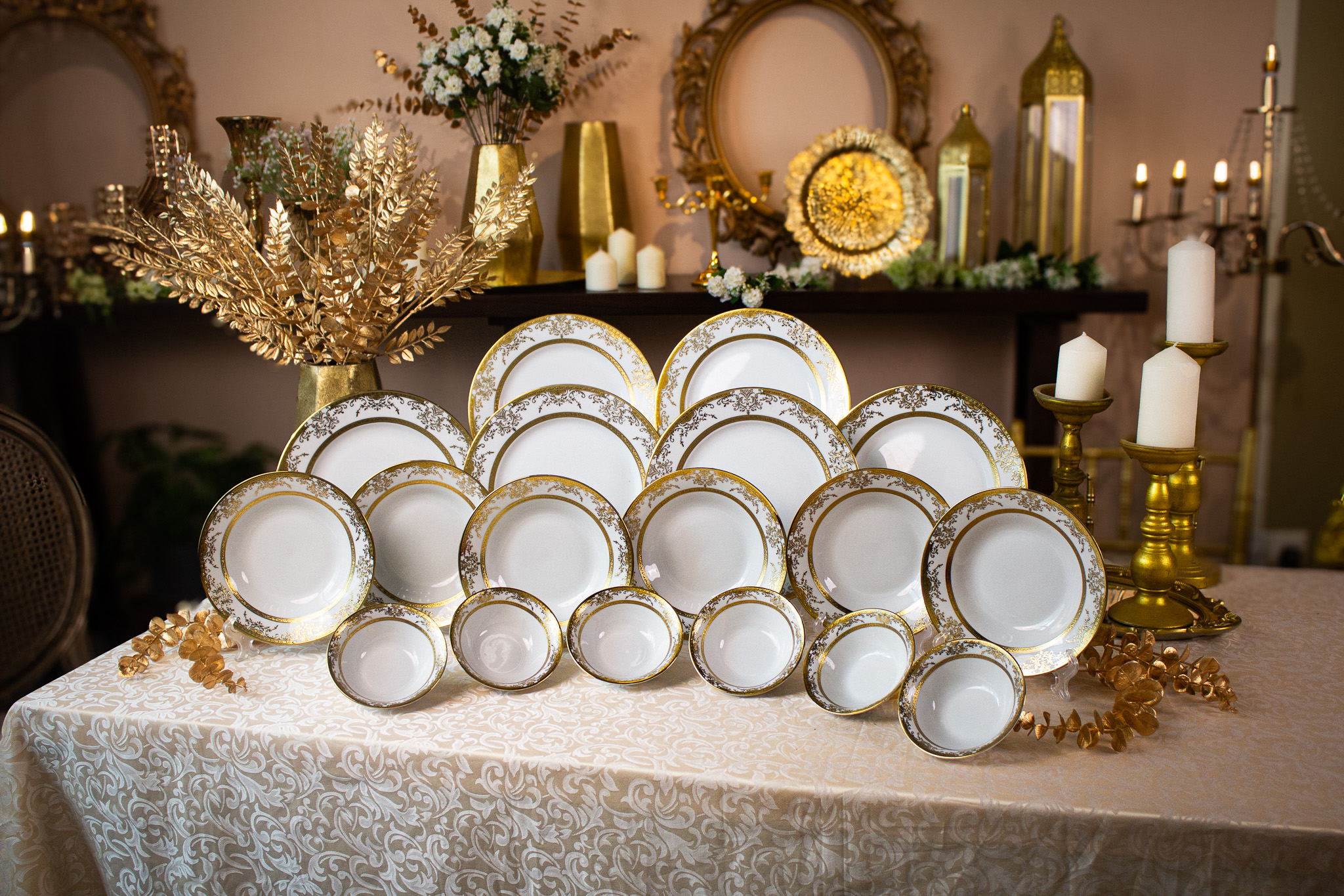Felli Majestica Gold Dinnerware Set 18pcs