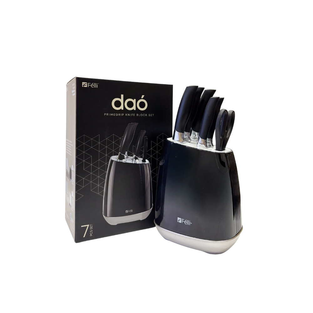 Felli Dao Knife Block Set 7pcs - Black