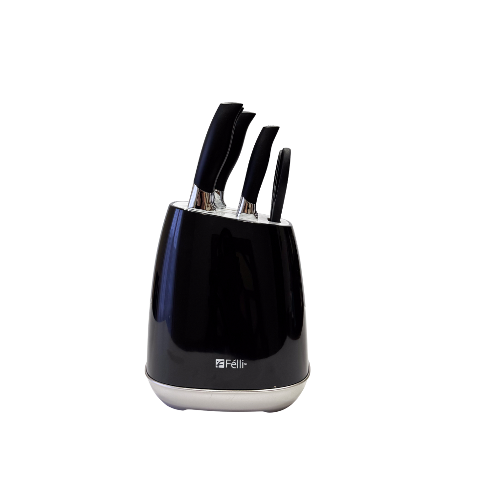 Felli Dao Knife Block Set 7pcs - Black
