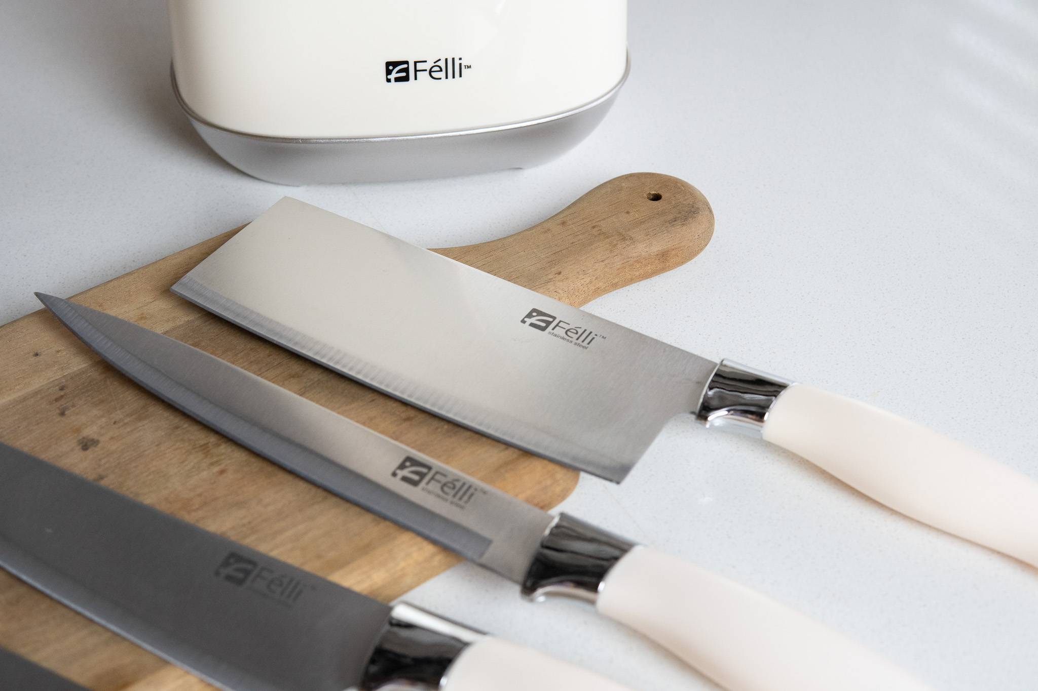 Felli Dao Knife Block Set 7pcs - Beige