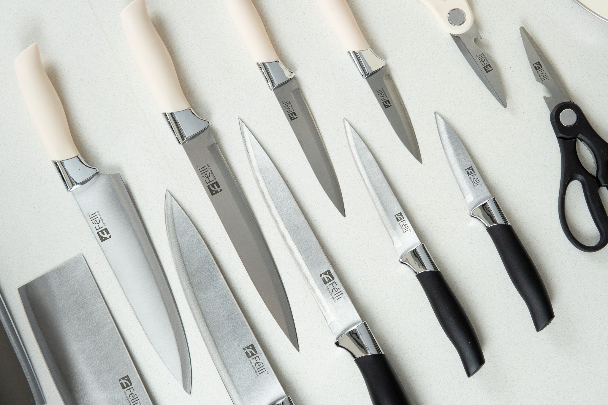 Felli Dao Knife Block Set 7pcs - Beige