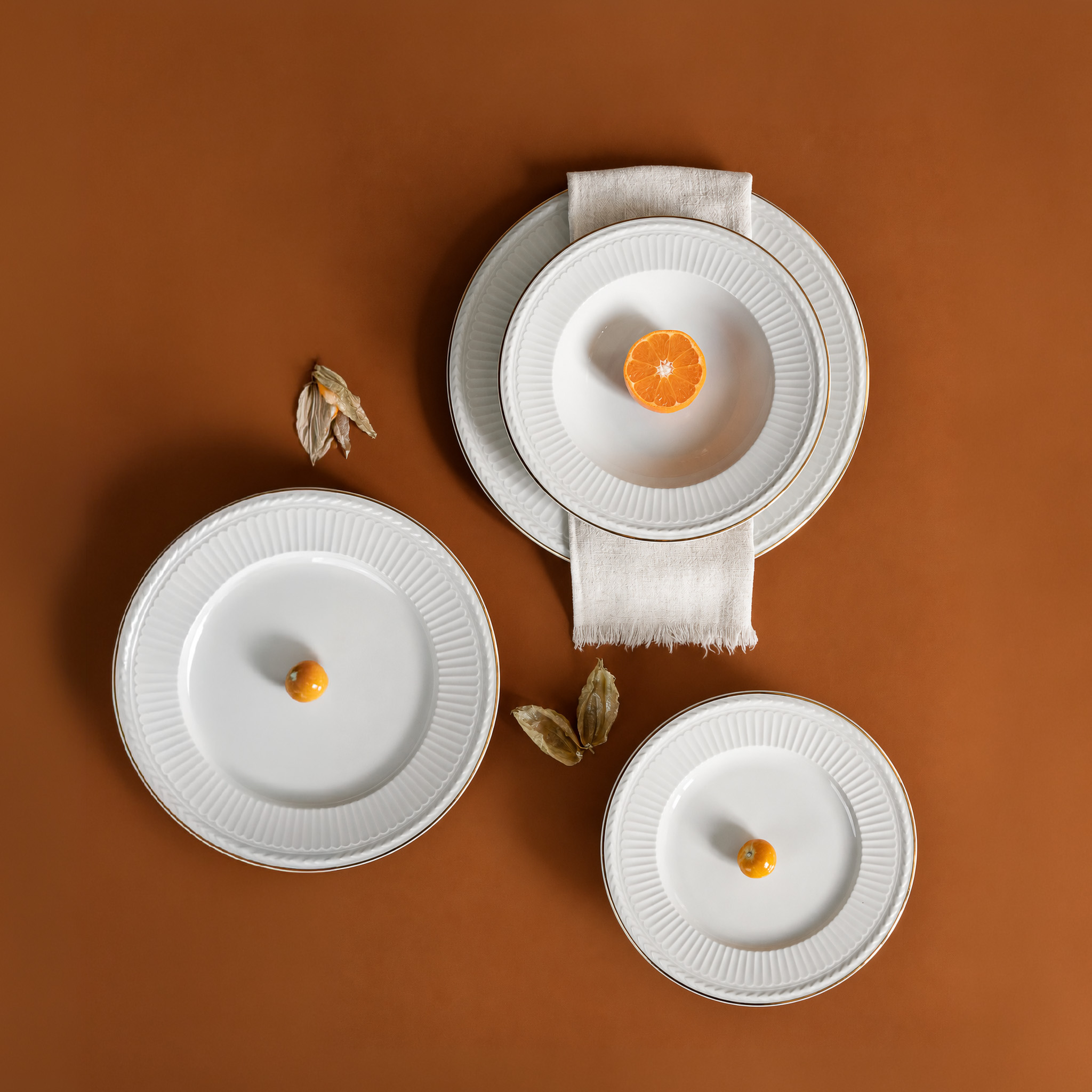 Athena Gold Soup Plate