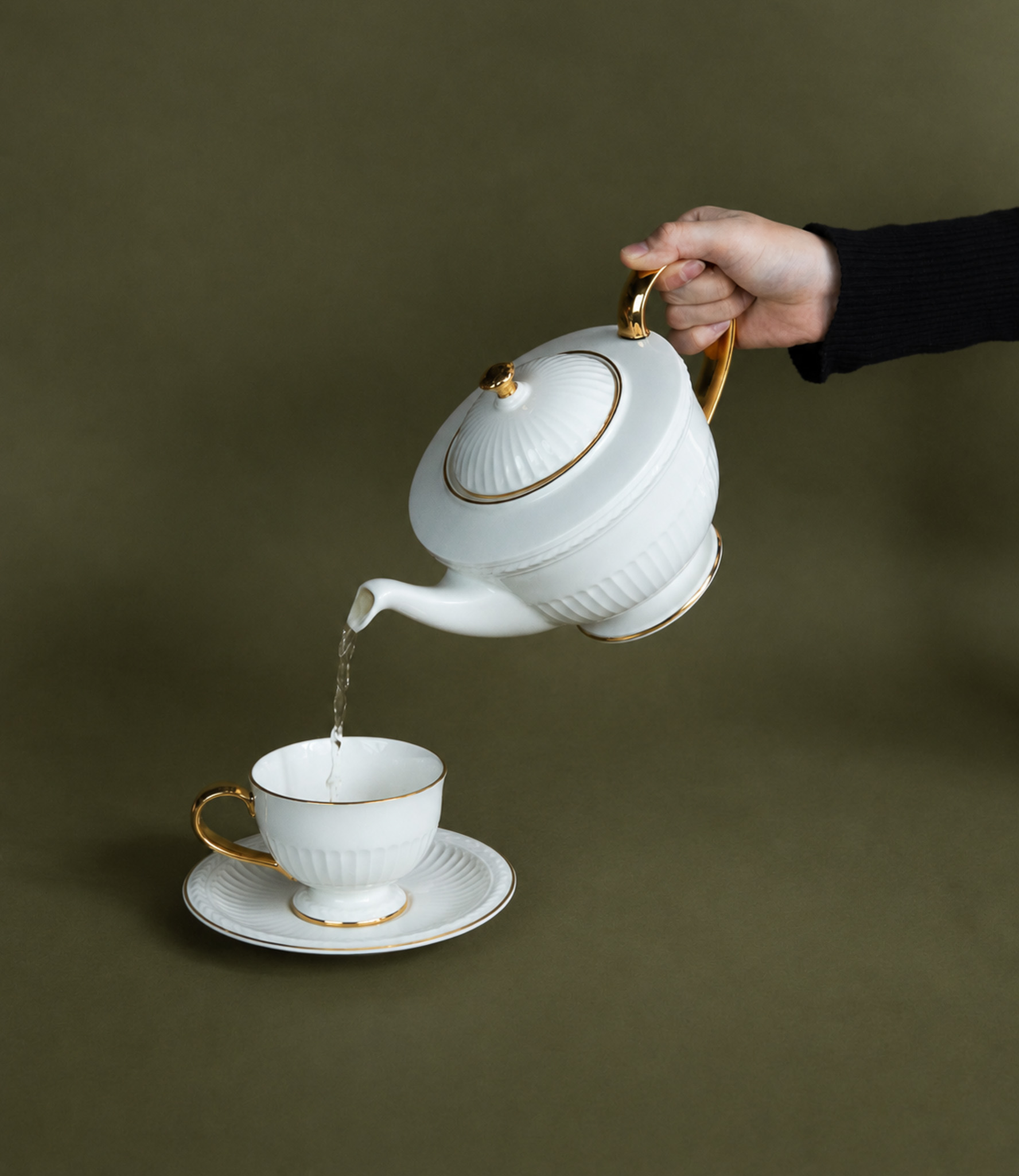 Athena Gold Cup & Saucer