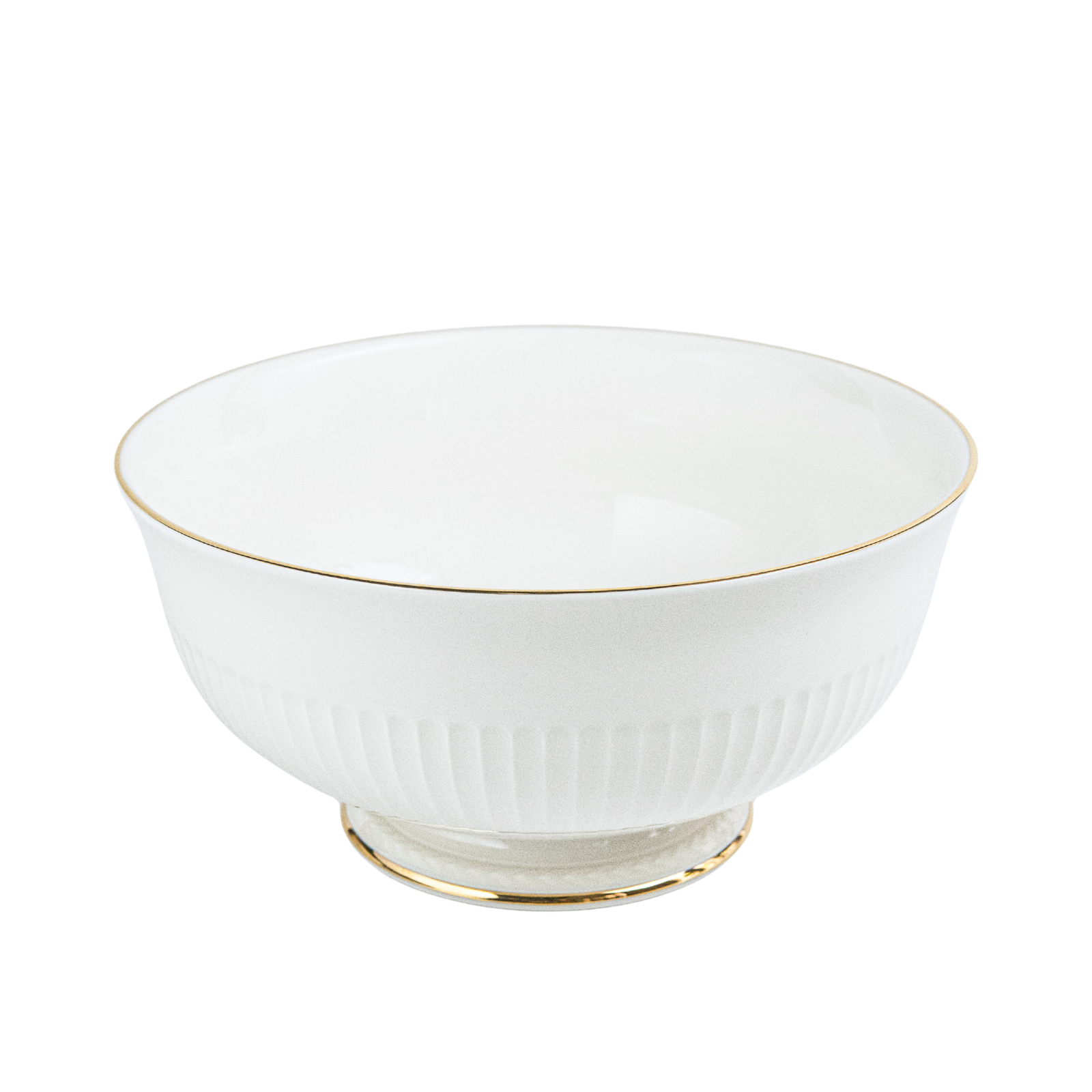 Athena Gold Footed Salad Bowl