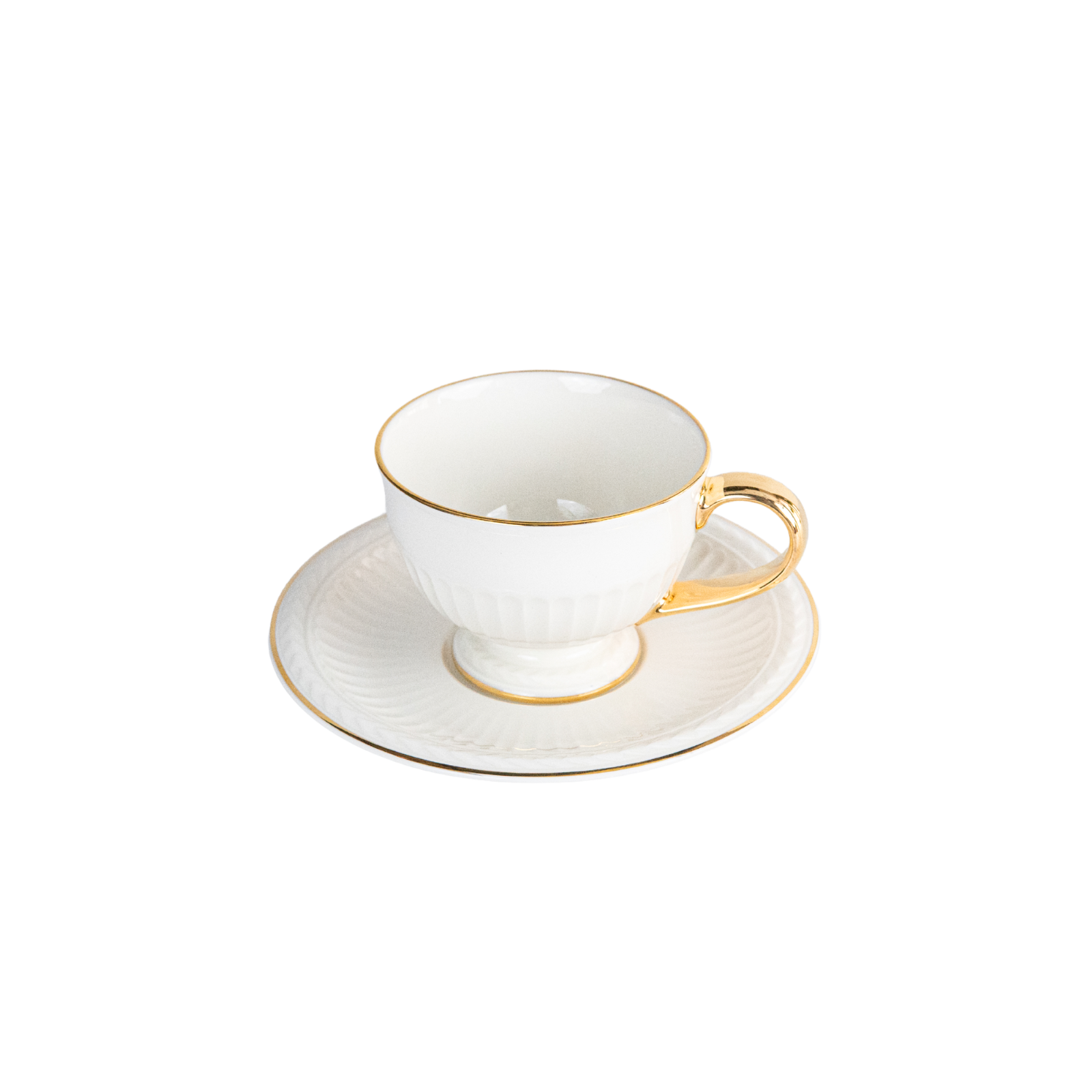 Athena Gold Teapot and Cup & Saucer Set 13pcs